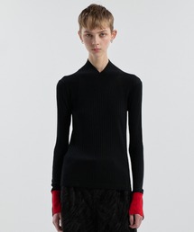 15.5 MICRON WOOL SOFT V-NECK KNIT
