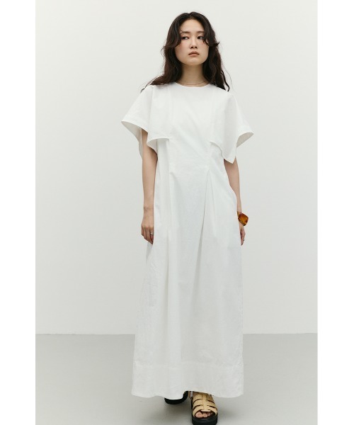 STYLEMIXER(スタイルミキサー)の「【美シルエットワンピ】パネルショルダータックワンピース(ワンピース・レディース・ホワイト/ミント/ネイビー・MEDIUM/SMALL)」の4枚目の写真