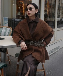 Ameri(�A����)��WOOL EMBROIDERY GOWN COAT(�m�[�J���[�R�[�g)