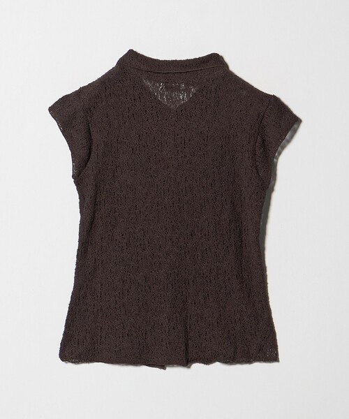 ATTISESSION（アティセッション）の「＜ATTISESSION＞E/C RSL レース フレンチスリーブ シャツ（シャツ/ブラウス・レディース・ナチュラル/ダークブラウン・FREE）」の12枚目の写真