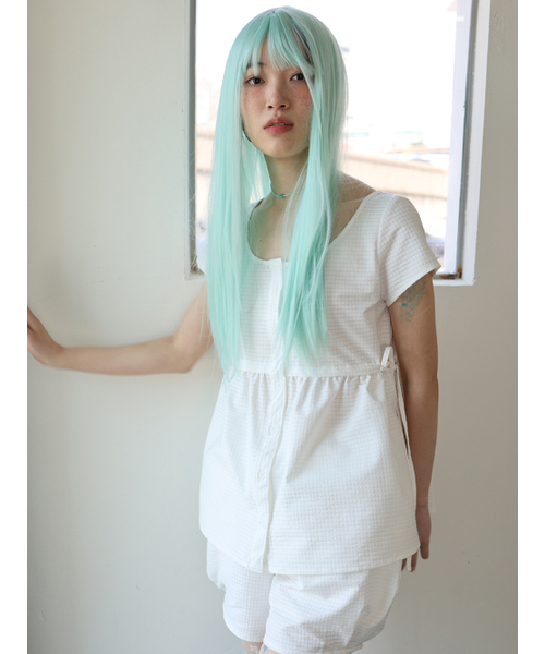 MUWM(ムウム)の「スランバータイブラウス Slumber Tie Blouse (ホワイト)(シャツ/ブラウス・レディース・ホワイト・OS)」の7枚目の写真