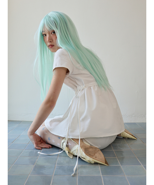 MUWM(ムウム)の「スランバータイブラウス Slumber Tie Blouse (ホワイト)(シャツ/ブラウス・レディース・ホワイト・OS)」の9枚目の写真