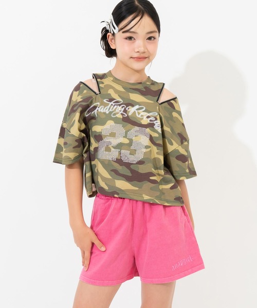 ANAP GｉRL（アナップガール）の「カットショートパンツ（その他パンツ・キッズ・カーキ/ピンク/ダークアッシュ・S/XS/M）」の22枚目の写真