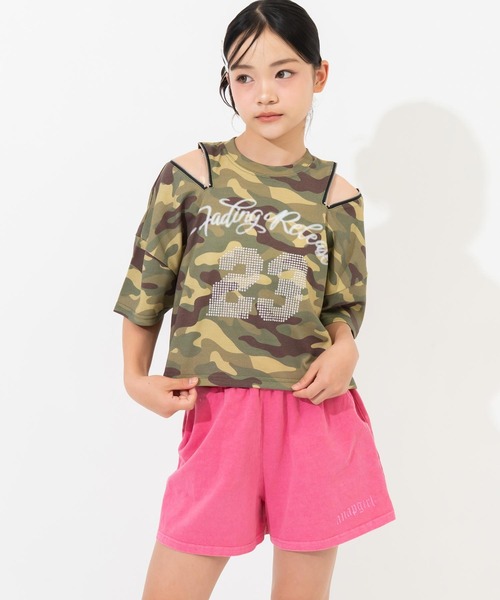 ANAP GｉRL（アナップガール）の「カットショートパンツ（その他パンツ・キッズ・カーキ/ピンク/ダークアッシュ・S/XS/M）」の21枚目の写真
