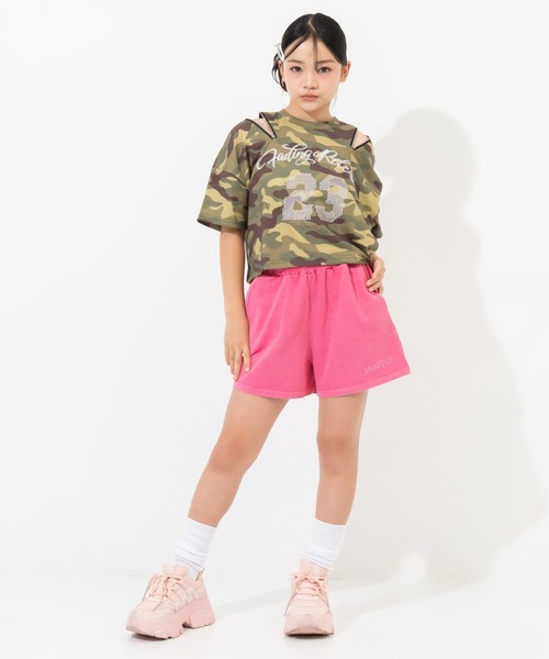 ANAP GｉRL（アナップガール）の「カットショートパンツ（その他パンツ・キッズ・カーキ/ピンク/ダークアッシュ・S/XS/M）」の20枚目の写真