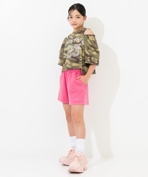 ANAP GｉRL（アナップガール）の「カットショートパンツ（その他パンツ・キッズ・カーキ/ピンク/ダークアッシュ・S/XS/M）」の19枚目の写真