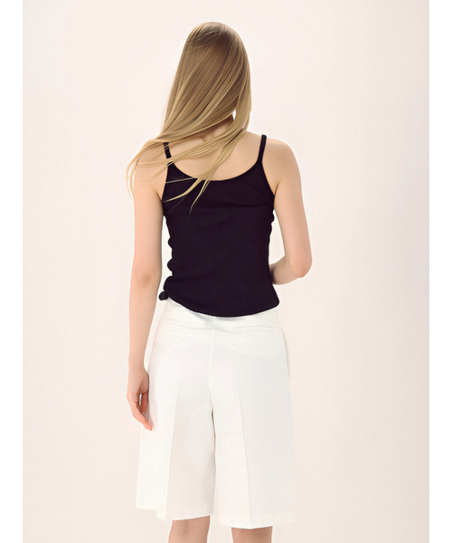 ACUD（アクド）の「Linen Rib Sleeveless Knit _Black（Tシャツ/カットソー・レディース・ブラック・FREE）」の4枚目の写真