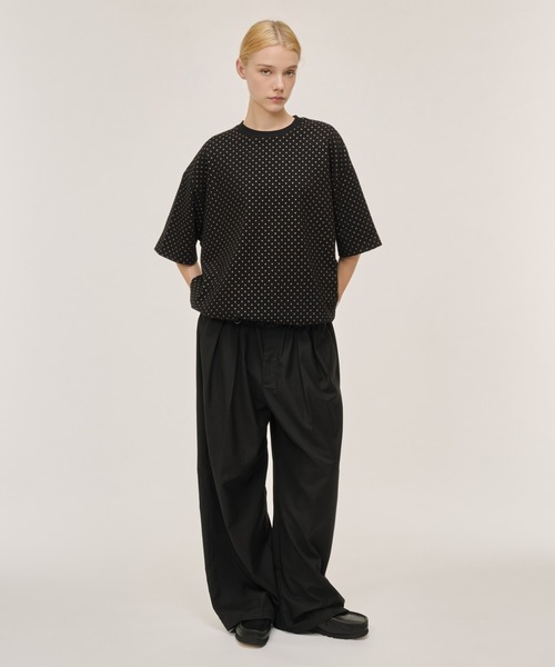 WETTEMPT(ウィテンプト)の「DOT PRINT S/S TEE / ドットプリントS/S T(Tシャツ/カットソー・メンズ・ネイビー/グレー/ブラック・SMALL/MEDIUM/LARGE)」の8枚目の写真