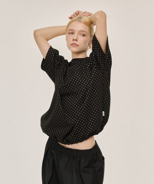 WETTEMPT(ウィテンプト)の「DOT PRINT S/S TEE / ドットプリントS/S T(Tシャツ/カットソー・メンズ・ネイビー/グレー/ブラック・SMALL/MEDIUM/LARGE)」の13枚目の写真