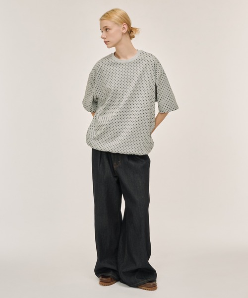 WETTEMPT(ウィテンプト)の「DOT PRINT S/S TEE / ドットプリントS/S T(Tシャツ/カットソー・メンズ・ネイビー/グレー/ブラック・SMALL/MEDIUM/LARGE)」の22枚目の写真