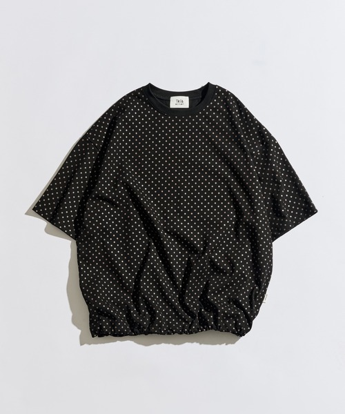WETTEMPT(ウィテンプト)の「DOT PRINT S/S TEE / ドットプリントS/S T(Tシャツ/カットソー・メンズ・ネイビー/グレー/ブラック・SMALL/MEDIUM/LARGE)」の4枚目の写真