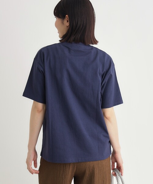 BEN DAVIS(ベンデイビス)の「ポケットTシャツ(Tシャツ/カットソー・レディース・ピンク系/ネイビー/ブラック/ホワイト・03)」の7枚目の写真