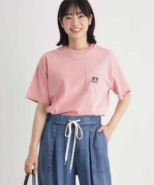 BEN DAVIS(ベンデイビス)の「ポケットTシャツ(Tシャツ/カットソー・レディース・ピンク系/ネイビー/ブラック/ホワイト・03)」の10枚目の写真