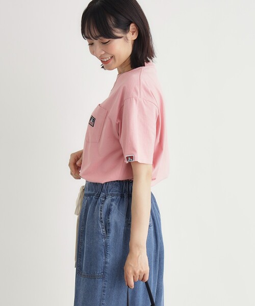 BEN DAVIS(ベンデイビス)の「ポケットTシャツ(Tシャツ/カットソー・レディース・ピンク系/ネイビー/ブラック/ホワイト・03)」の11枚目の写真