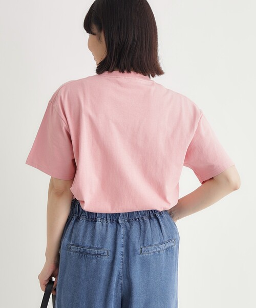BEN DAVIS(ベンデイビス)の「ポケットTシャツ(Tシャツ/カットソー・レディース・ピンク系/ネイビー/ブラック/ホワイト・03)」の12枚目の写真
