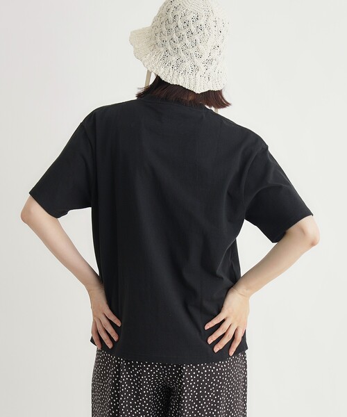 BEN DAVIS(ベンデイビス)の「ポケットTシャツ(Tシャツ/カットソー・レディース・ピンク系/ネイビー/ブラック/ホワイト・03)」の22枚目の写真