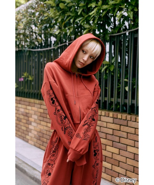 WCJ(ダブルシージェイ)の「Disney / SWEAT ZIP HOODIE(パーカー・レディース・レッド/ピンク・FREE)」の18枚目の写真