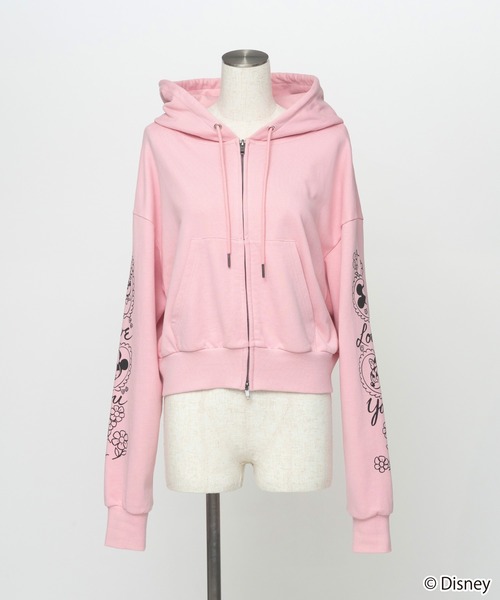 WCJ(ダブルシージェイ)の「Disney / SWEAT ZIP HOODIE(パーカー・レディース・レッド/ピンク・FREE)」の5枚目の写真