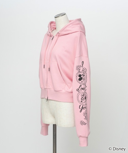 WCJ(ダブルシージェイ)の「Disney / SWEAT ZIP HOODIE(パーカー・レディース・レッド/ピンク・FREE)」の6枚目の写真