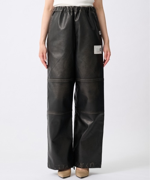 MIHARAYASUHIRO（ミハラヤスヒロ）の「【MIHARAYASUHIRO/ミハラヤスヒロ】VEGAN LEATHER TROUSERS/ヴィーガンレザートラウザーズ（その他パンツ・レディース・ブラック・36/38）」の5枚目の写真