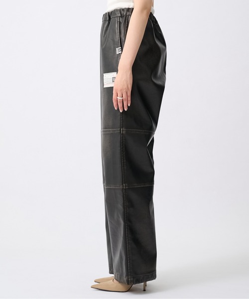 MIHARAYASUHIRO（ミハラヤスヒロ）の「【MIHARAYASUHIRO/ミハラヤスヒロ】VEGAN LEATHER TROUSERS/ヴィーガンレザートラウザーズ（その他パンツ・レディース・ブラック・36/38）」の6枚目の写真