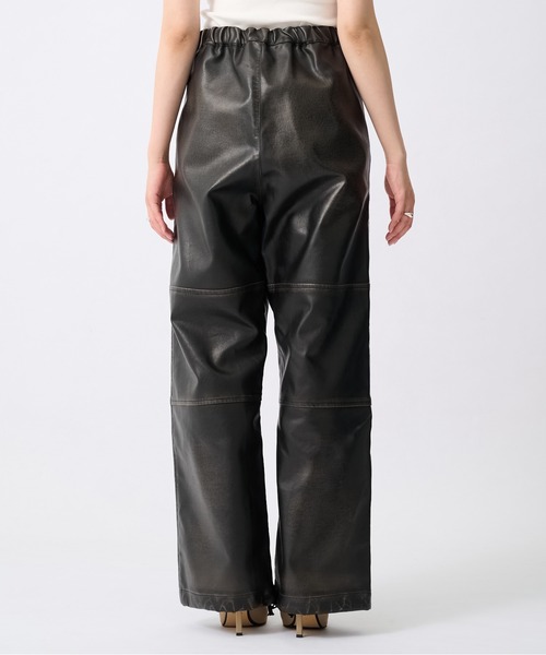 MIHARAYASUHIRO（ミハラヤスヒロ）の「【MIHARAYASUHIRO/ミハラヤスヒロ】VEGAN LEATHER TROUSERS/ヴィーガンレザートラウザーズ（その他パンツ・レディース・ブラック・36/38）」の7枚目の写真