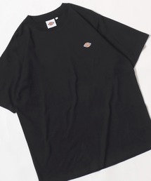 Dickies(ディッキーズ)ワンポイント刺繍Tシャツ 無地 リンガー配色/ビッグシルエット ユニセックス