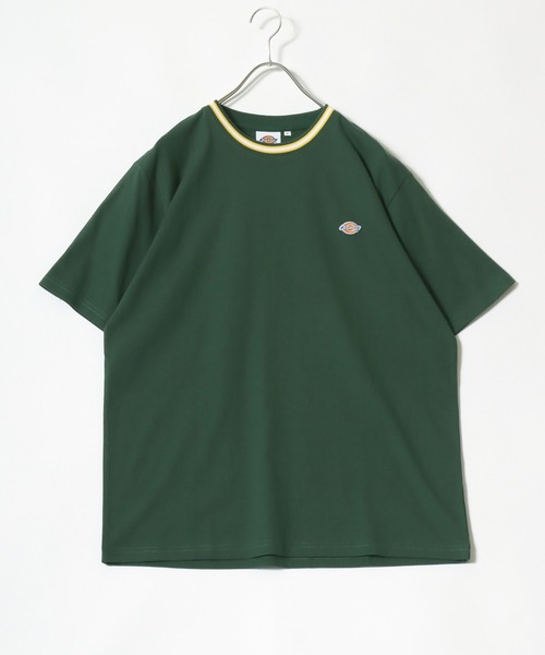 Dickies(ディッキーズ)の「Dickies(ディッキーズ)ワンポイント刺繍Tシャツ 無地 リンガー配色/ビッグシルエット ユニセックス(Tシャツ/カットソー・メンズ・ネイビー系1/ホワイト系その他/ブラック系その他/ダークグリーン/ブラック/ダークグリーン系1/ネイビー/ホワイト・M/XL/L)」の16枚目の写真