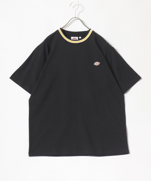 Dickies(ディッキーズ)の「Dickies(ディッキーズ)ワンポイント刺繍Tシャツ 無地 リンガー配色/ビッグシルエット ユニセックス(Tシャツ/カットソー・メンズ・ネイビー系1/ホワイト系その他/ブラック系その他/ダークグリーン/ブラック/ダークグリーン系1/ネイビー/ホワイト・M/XL/L)」の14枚目の写真