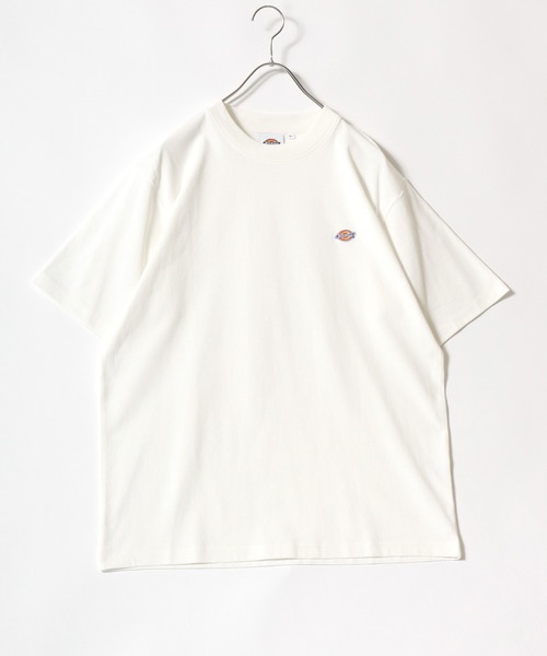 Dickies(ディッキーズ)の「Dickies(ディッキーズ)ワンポイント刺繍Tシャツ 無地 リンガー配色/ビッグシルエット ユニセックス(Tシャツ/カットソー・メンズ・ネイビー系1/ホワイト系その他/ブラック系その他/ダークグリーン/ブラック/ダークグリーン系1/ネイビー/ホワイト・M/XL/L)」の9枚目の写真