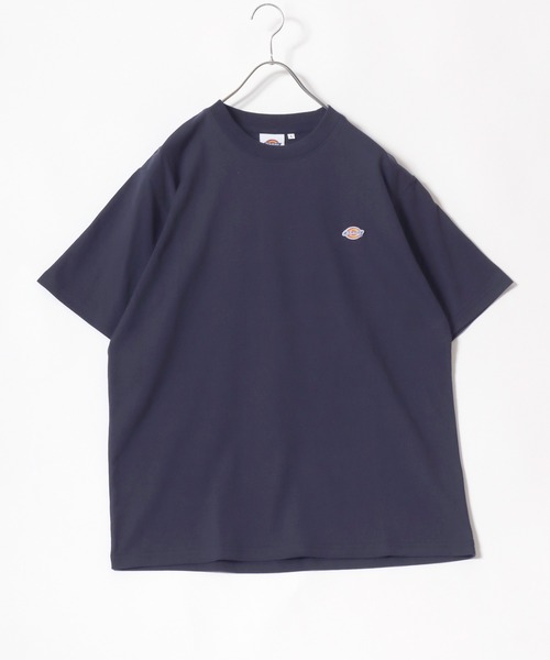 Dickies(ディッキーズ)の「Dickies(ディッキーズ)ワンポイント刺繍Tシャツ 無地 リンガー配色/ビッグシルエット ユニセックス(Tシャツ/カットソー・メンズ・ネイビー系1/ホワイト系その他/ブラック系その他/ダークグリーン/ブラック/ダークグリーン系1/ネイビー/ホワイト・M/XL/L)」の17枚目の写真
