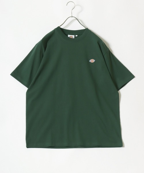 Dickies(ディッキーズ)の「Dickies(ディッキーズ)ワンポイント刺繍Tシャツ 無地 リンガー配色/ビッグシルエット ユニセックス(Tシャツ/カットソー・メンズ・ネイビー系1/ホワイト系その他/ブラック系その他/ダークグリーン/ブラック/ダークグリーン系1/ネイビー/ホワイト・M/XL/L)」の15枚目の写真
