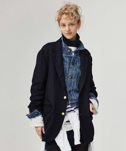 LENO(リノ)の「「LENO / リノ」NAVY BLAZER(その他アウター・レディース・ネイビー・1/2)」の1枚目の写真