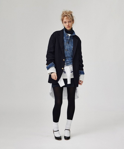LENO(リノ)の「「LENO / リノ」NAVY BLAZER(その他アウター・レディース・ネイビー・1/2)」の2枚目の写真