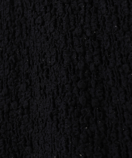 CURRENTAGE(カレンテージ)の「Raschel lace polo(MEN'S)(ポロシャツ・メンズ・ブルー/ブラック・4/3)」の3枚目の写真