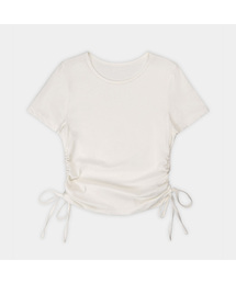 スラブシャーリングクロップTシャツ (JXTS260309)