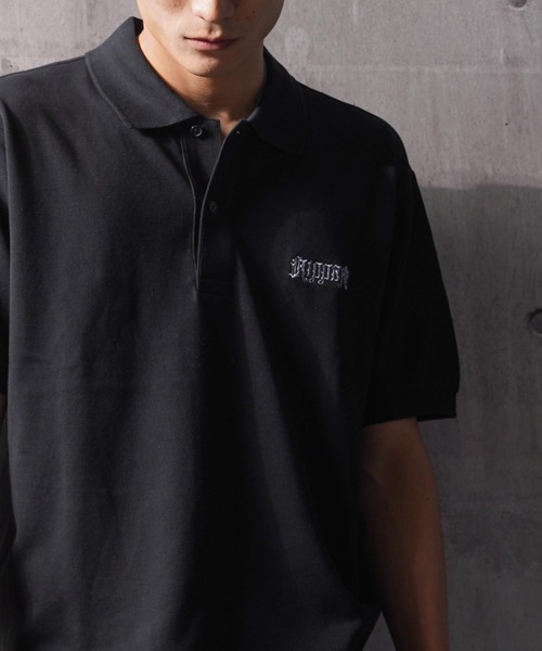 RIPPER(リッパー)の「【RIPPER】クラシック クロップド ポロシャツ / Classic Cropped Polo Shirt / 短丈 ボックスシルエット(ポロシャツ・メンズ・ブラック×グレー/ブラック×ホワイト/ブラック系・S/M/L/XL)」の11枚目の写真