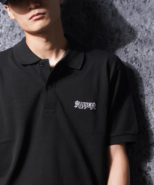 RIPPER(リッパー)の「【RIPPER】クラシック クロップド ポロシャツ / Classic Cropped Polo Shirt / 短丈 ボックスシルエット(ポロシャツ・メンズ・ブラック×グレー/ブラック×ホワイト/ブラック系・S/M/L/XL)」の18枚目の写真