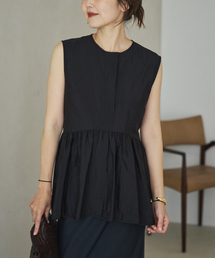 plage | PROTAGONISTA / プロタゴニスタ 別注 SIDE RBN WASHABLE SATIN ブラウス(シャツ/ブラウス)
