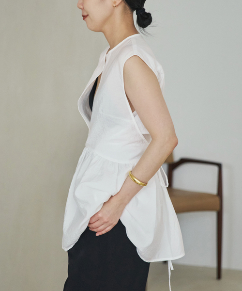 plage(プラージュ)の「PROTAGONISTA / プロタゴニスタ 別注 SIDE RBN WASHABLE SATIN ブラウス(シャツ/ブラウス・レディース・ブラック・FREE)」の17枚目の写真