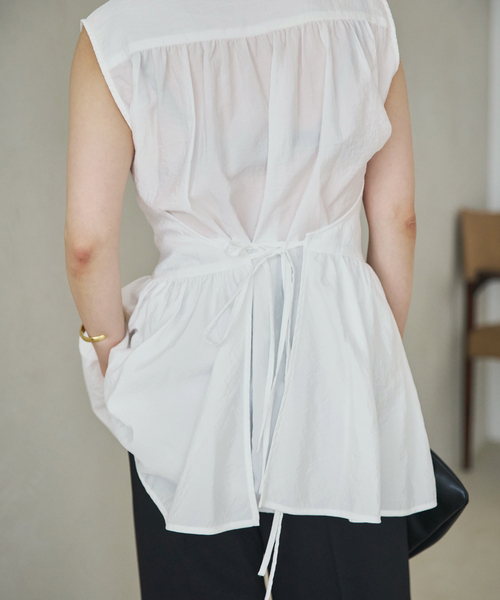 plage(プラージュ)の「PROTAGONISTA / プロタゴニスタ 別注 SIDE RBN WASHABLE SATIN ブラウス(シャツ/ブラウス・レディース・ブラック・FREE)」の19枚目の写真
