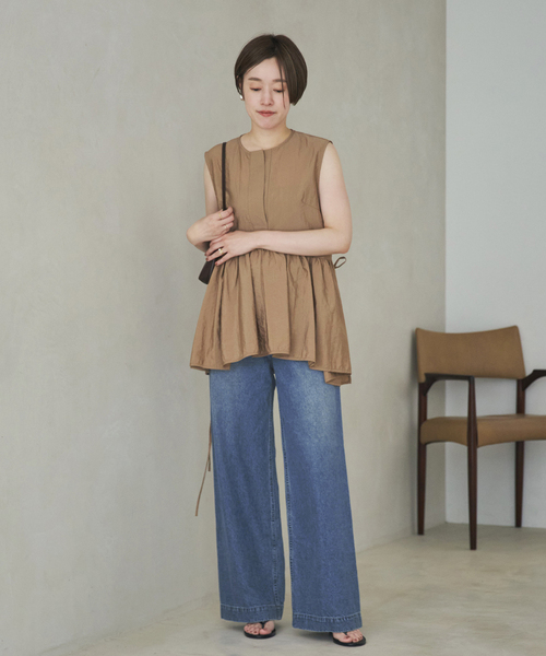 plage(プラージュ)の「PROTAGONISTA / プロタゴニスタ 別注 SIDE RBN WASHABLE SATIN ブラウス(シャツ/ブラウス・レディース・ブラック・FREE)」の20枚目の写真