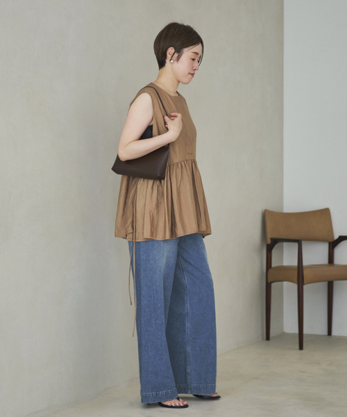 plage(プラージュ)の「PROTAGONISTA / プロタゴニスタ 別注 SIDE RBN WASHABLE SATIN ブラウス(シャツ/ブラウス・レディース・ブラック・FREE)」の21枚目の写真