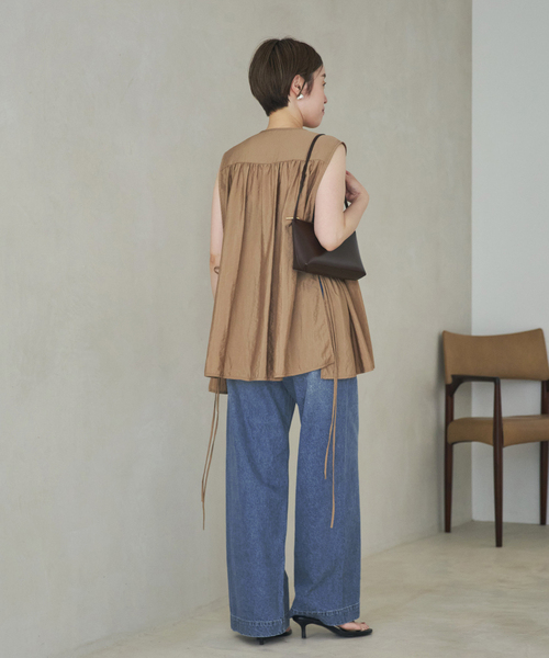 plage(プラージュ)の「PROTAGONISTA / プロタゴニスタ 別注 SIDE RBN WASHABLE SATIN ブラウス(シャツ/ブラウス・レディース・ブラック・FREE)」の22枚目の写真