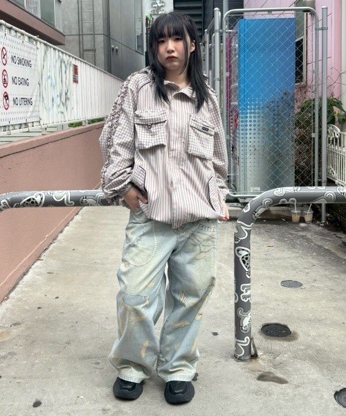 Candy Stripper(キャンディストリッパー)の「TROMPEL'OEIL パンツ(その他パンツ・レディース・ライトインディゴブルー・FREE)」の12枚目の写真