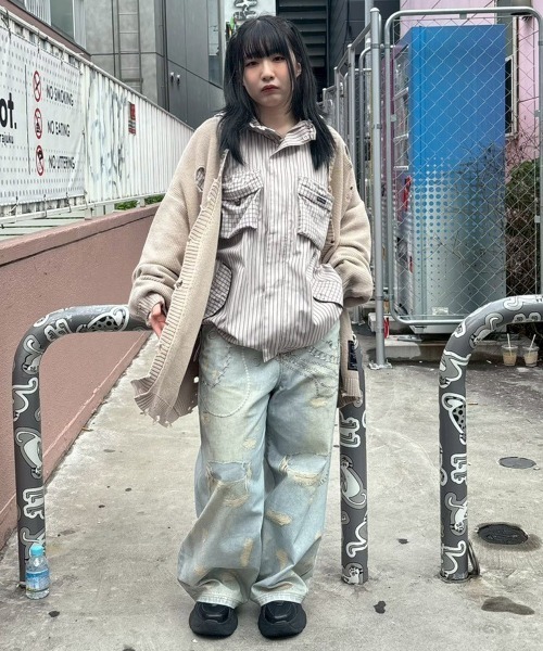 Candy Stripper(キャンディストリッパー)の「TROMPEL'OEIL パンツ(その他パンツ・レディース・ライトインディゴブルー・FREE)」の15枚目の写真