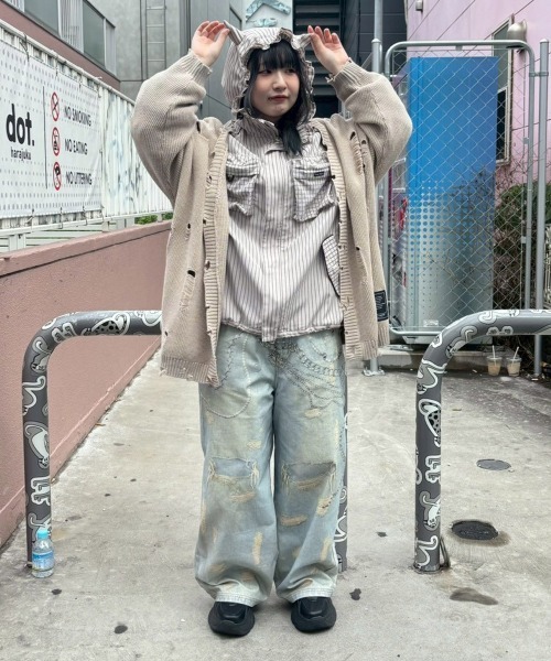 Candy Stripper(キャンディストリッパー)の「TROMPEL'OEIL パンツ(その他パンツ・レディース・ライトインディゴブルー・FREE)」の19枚目の写真