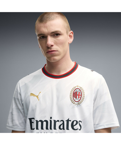 PUMA（プーマ）の「PUMA プーマ メンズ 2026-27 ACミラン アウェイ レプリカ 半袖 ユニフォーム（Tシャツ/カットソー・メンズ・ホワイト系その他・X-LARGE/LARGE/MEDIUM/SMALL）」の2枚目の写真