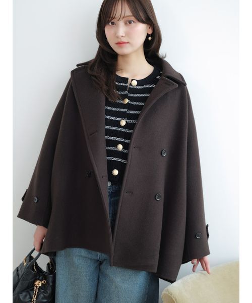 SNIDEL（スナイデル）の「バスケット編みハーフスリーブカーディガン（カーディガン/ボレロ・レディース・その他/ブラウン/アイボリー/レッド・F）」の8枚目の写真