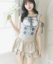 【Belle Charme】Leyered Frill Skirt